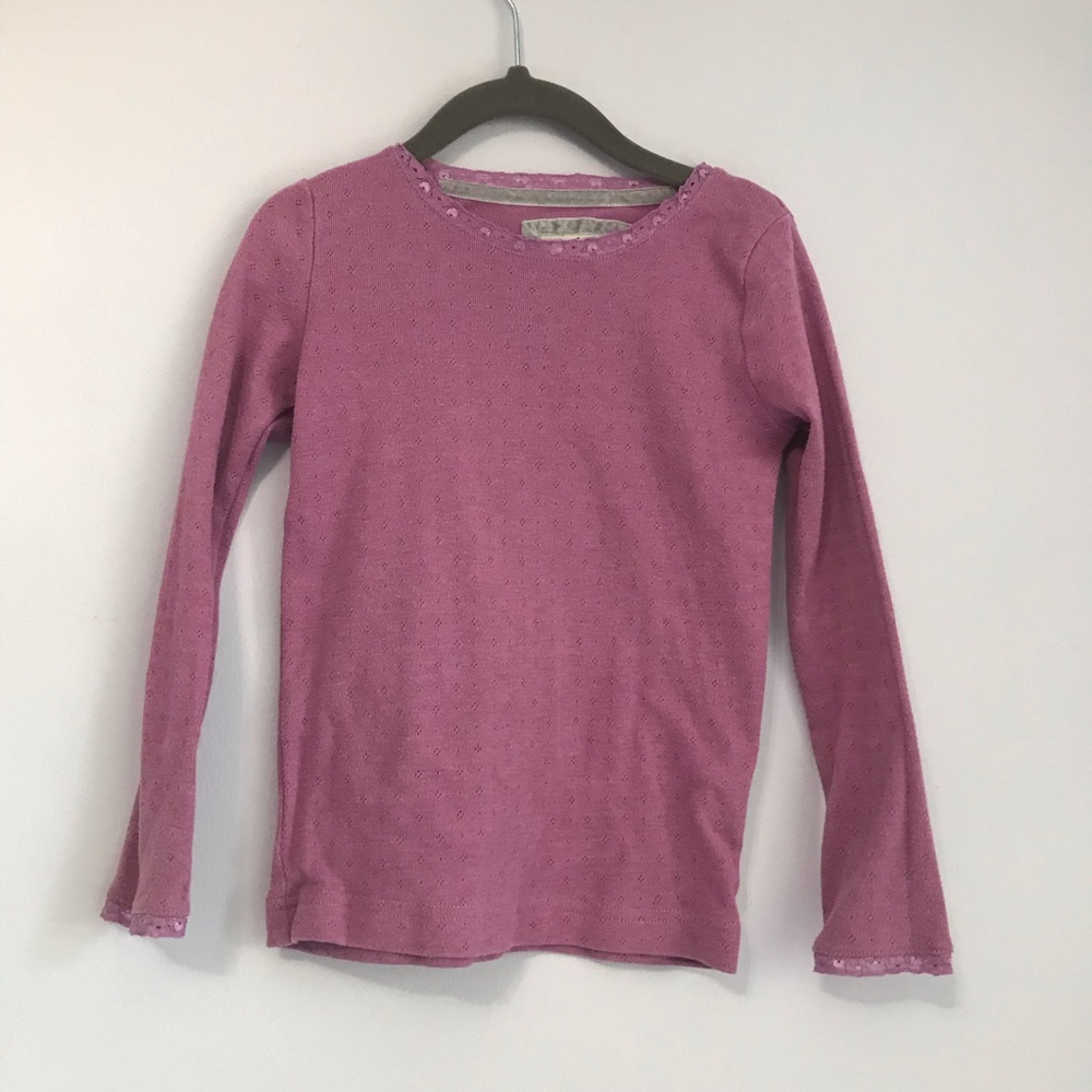 Mini Boden Girls Magenta Long Sleeve